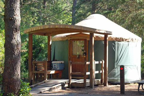 William M. Tugman State Park Campground yurt